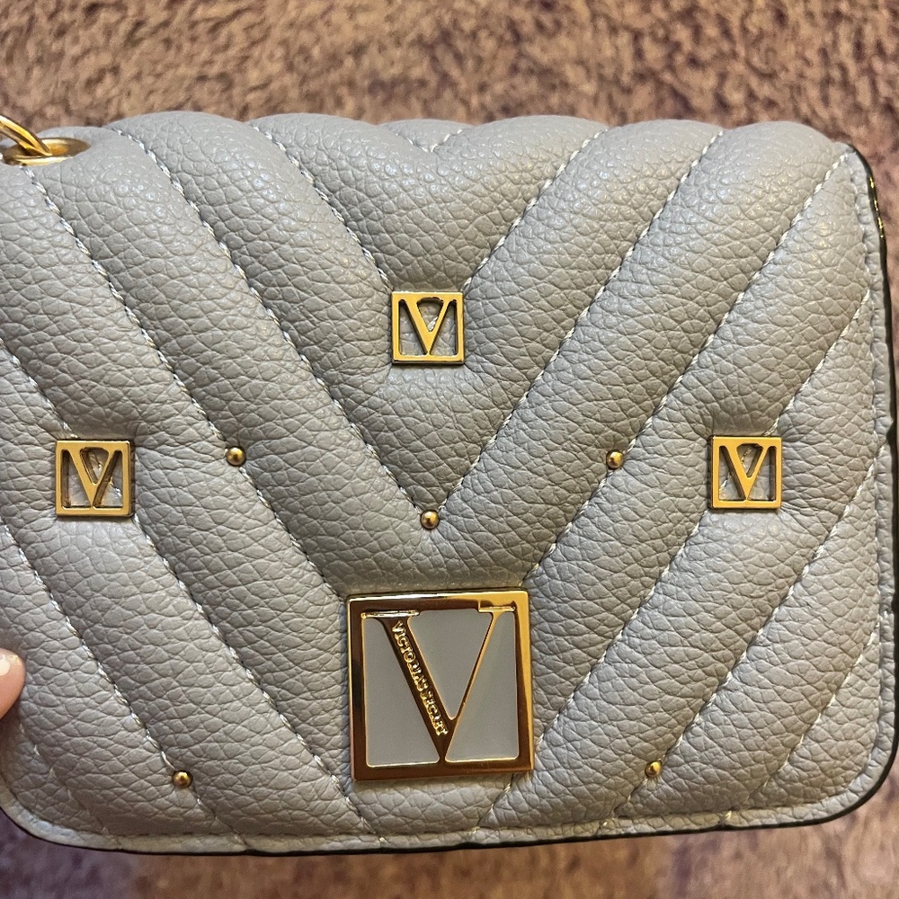 New never used baby blue Victoria secret limited edition wallet card holder